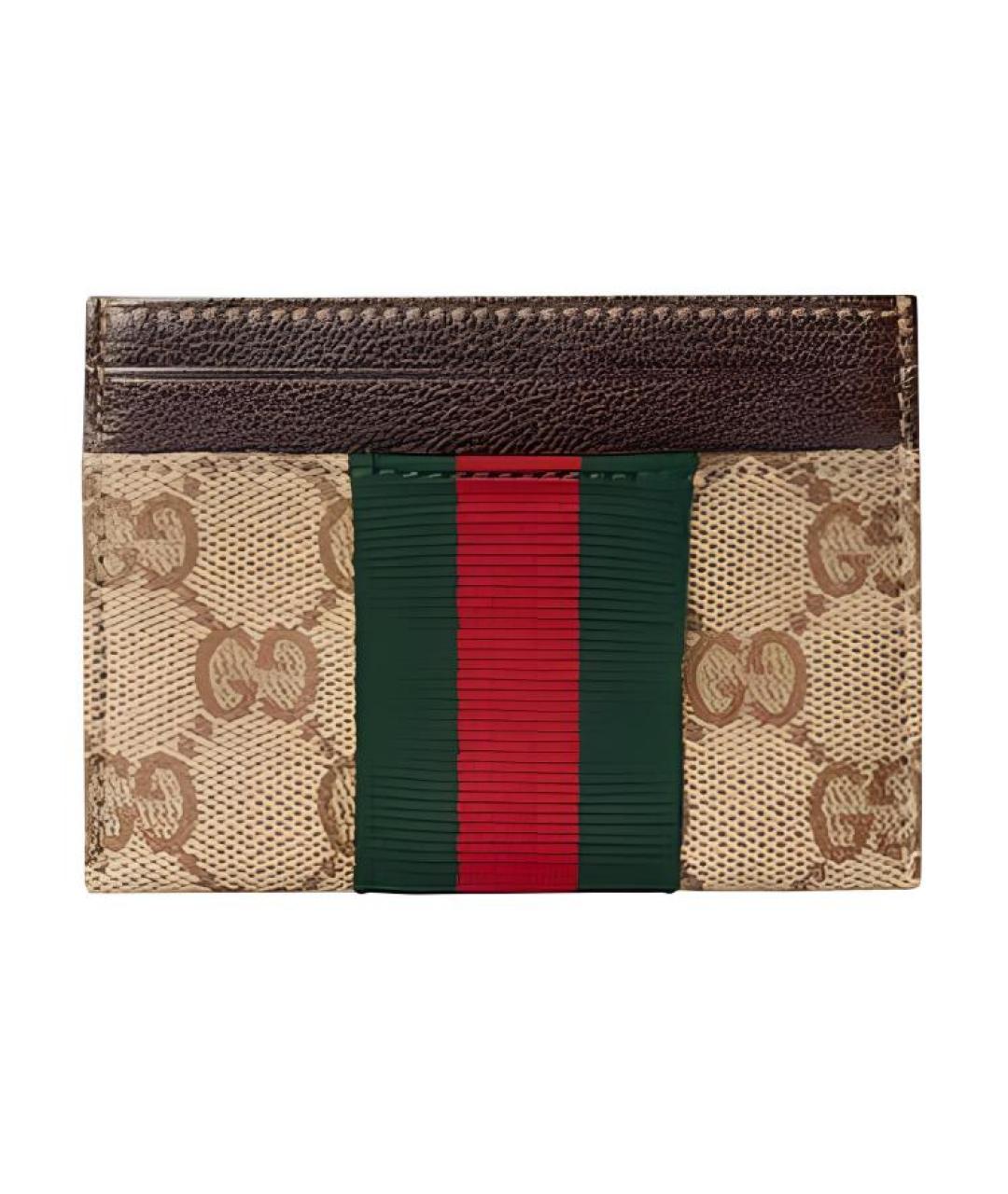 GUCCI Коричневый кардхолдер, фото 1
