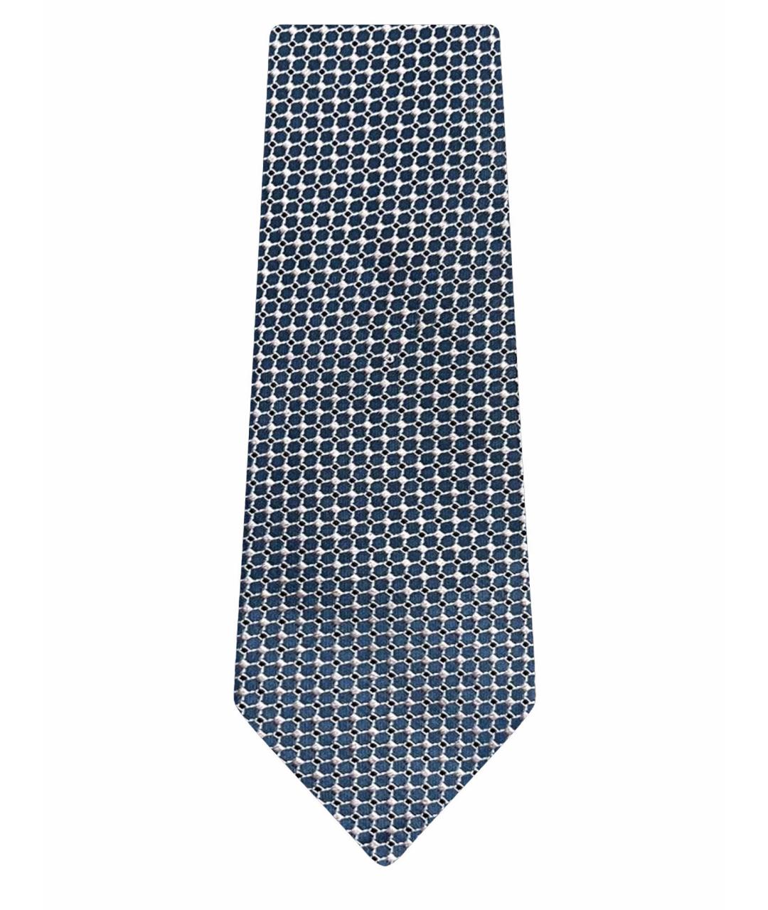 HUGO BOSS Голубой шелковый галстук, фото 1