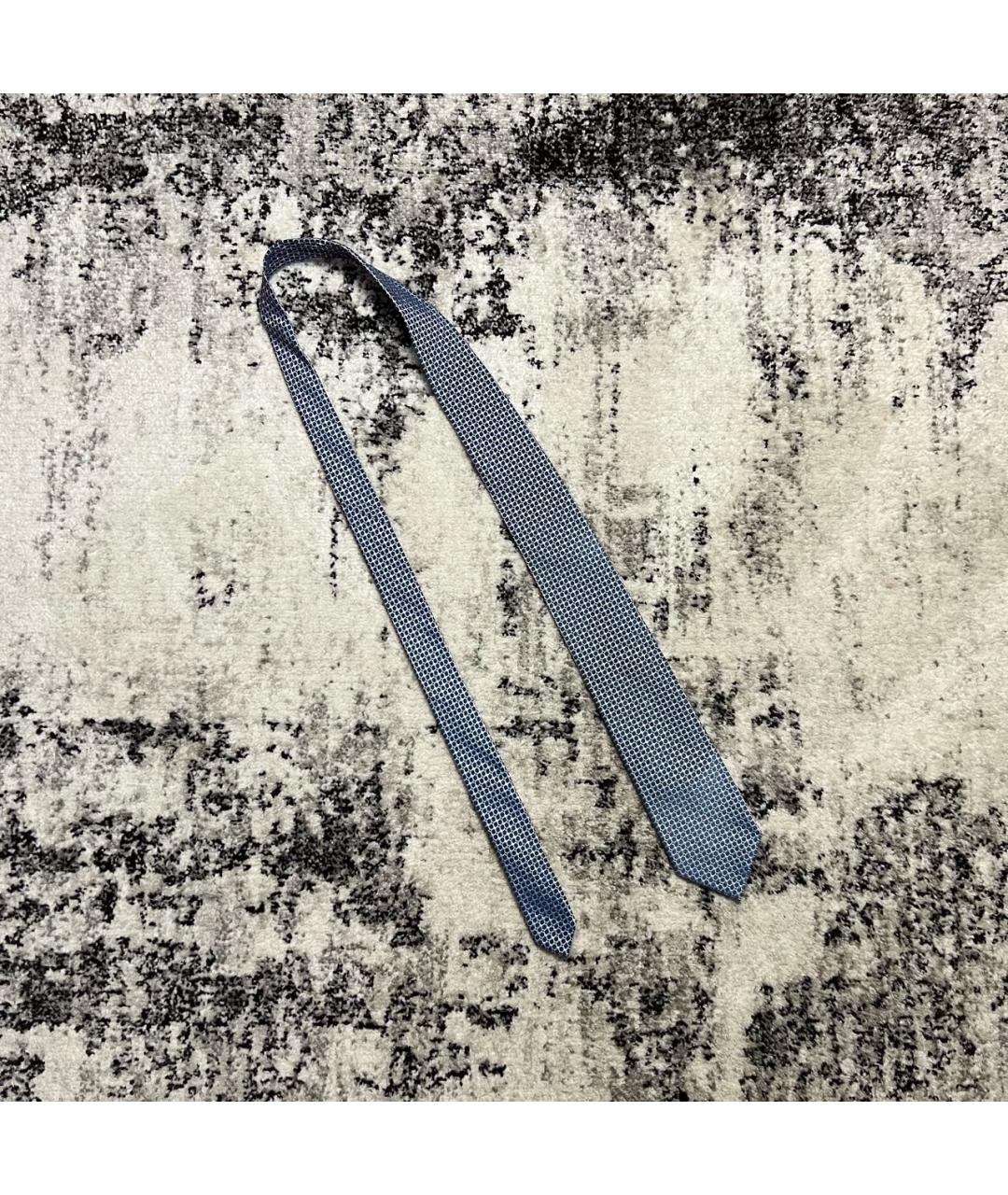 HUGO BOSS Голубой шелковый галстук, фото 6