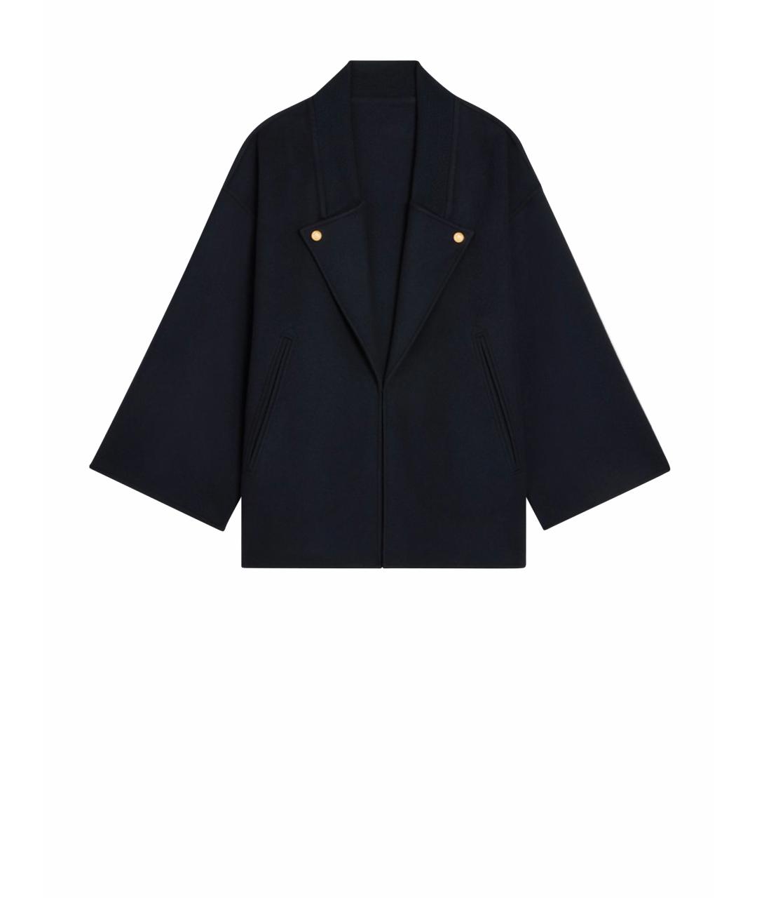 CELINE Темно-синее кашемировое пальто, фото 6