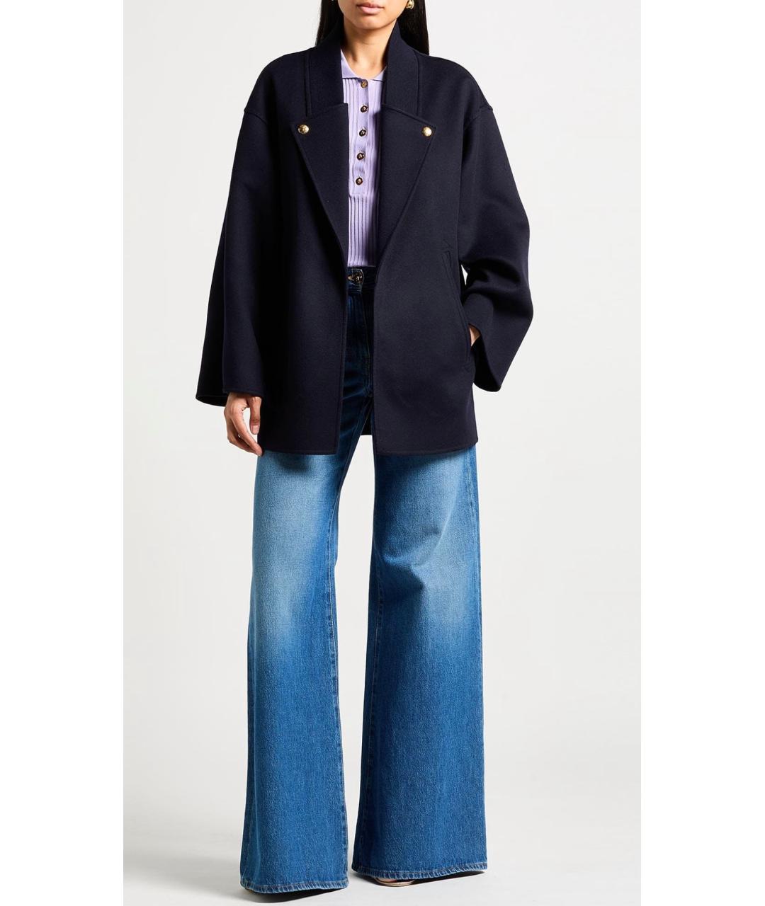 CELINE Темно-синее кашемировое пальто, фото 2