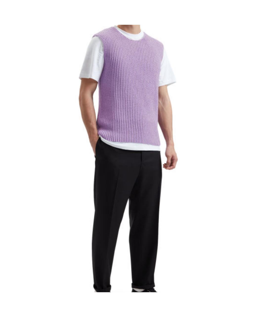 JIL SANDER Фиолетовая майка, фото 3