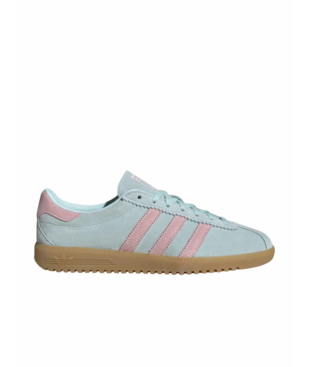 ADIDAS Бирюзовые замшевые низкие кроссовки / кеды, фото 1