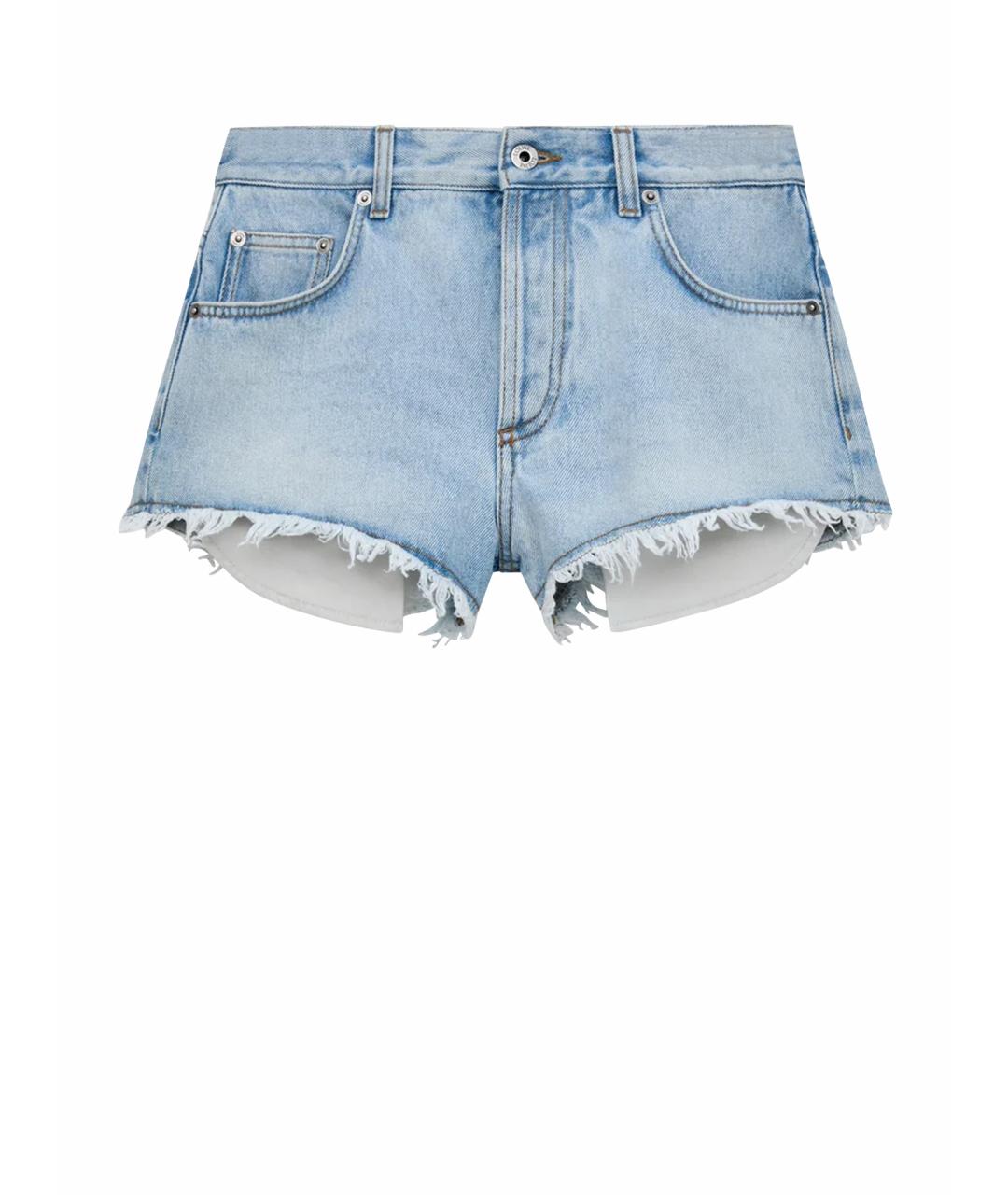 LOEWE Голубые деним шорты, фото 1