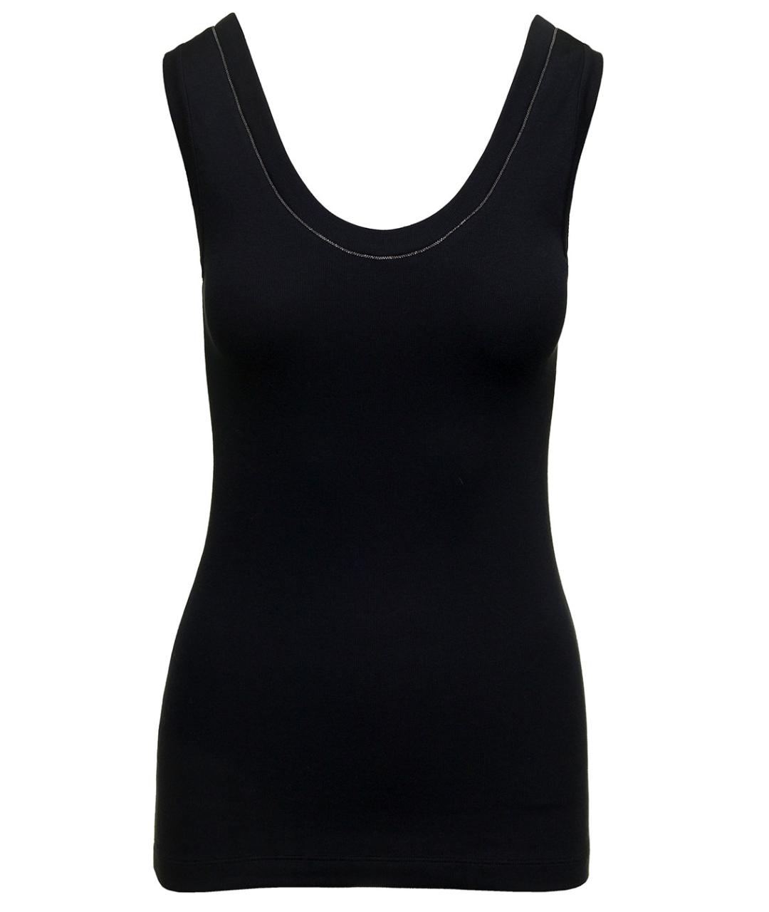 BRUNELLO CUCINELLI Черная майка, фото 1