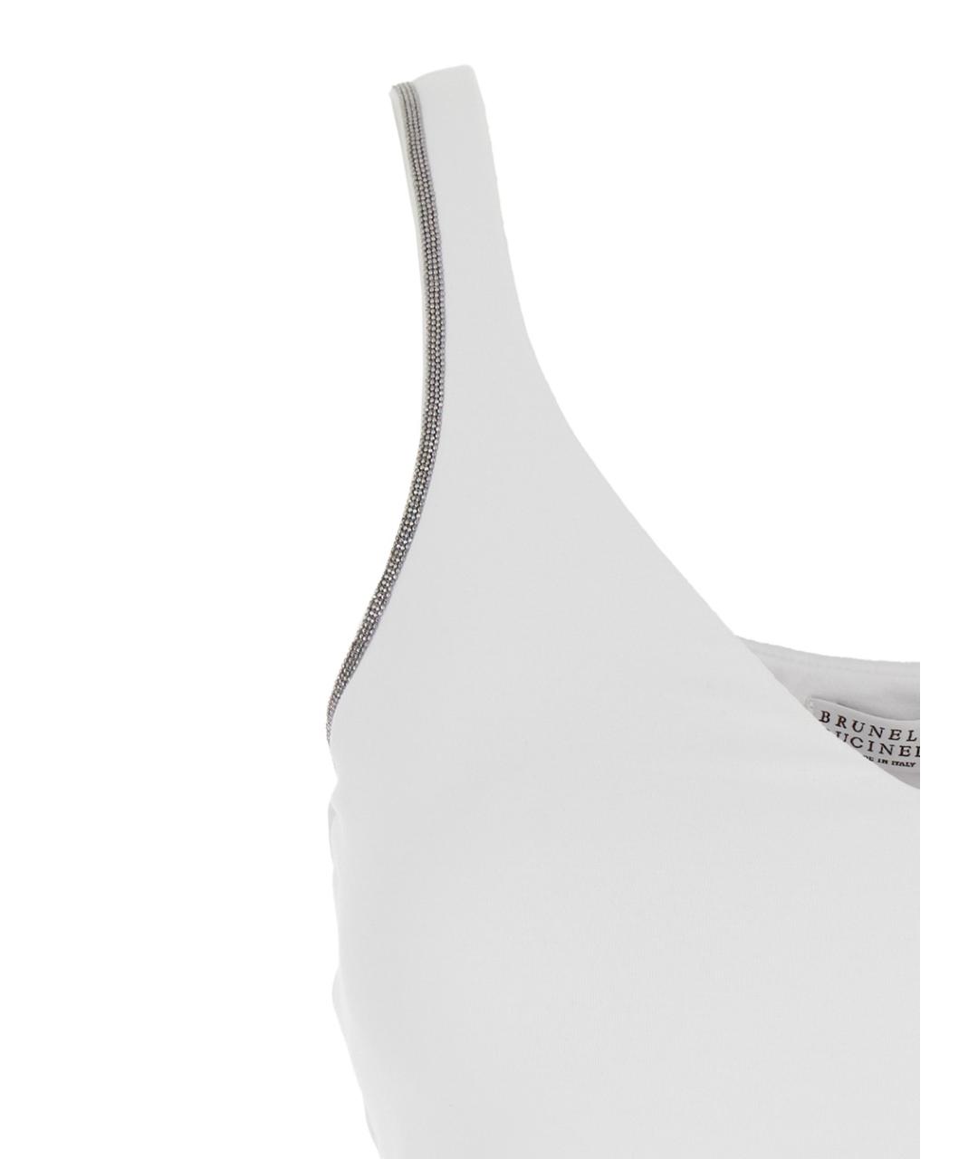 BRUNELLO CUCINELLI Белая майка, фото 3