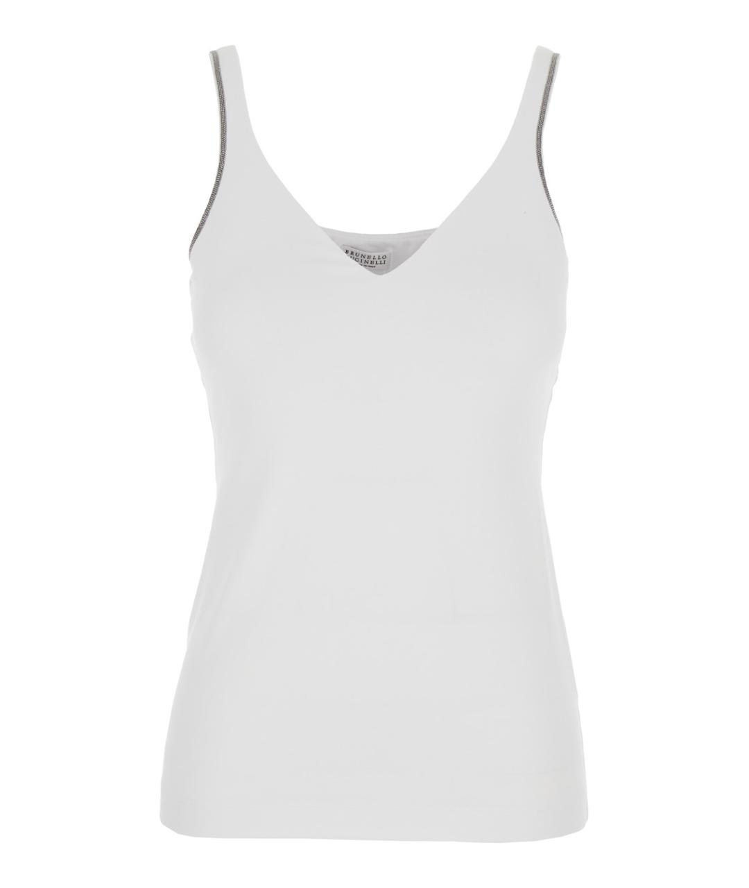 BRUNELLO CUCINELLI Белая майка, фото 1