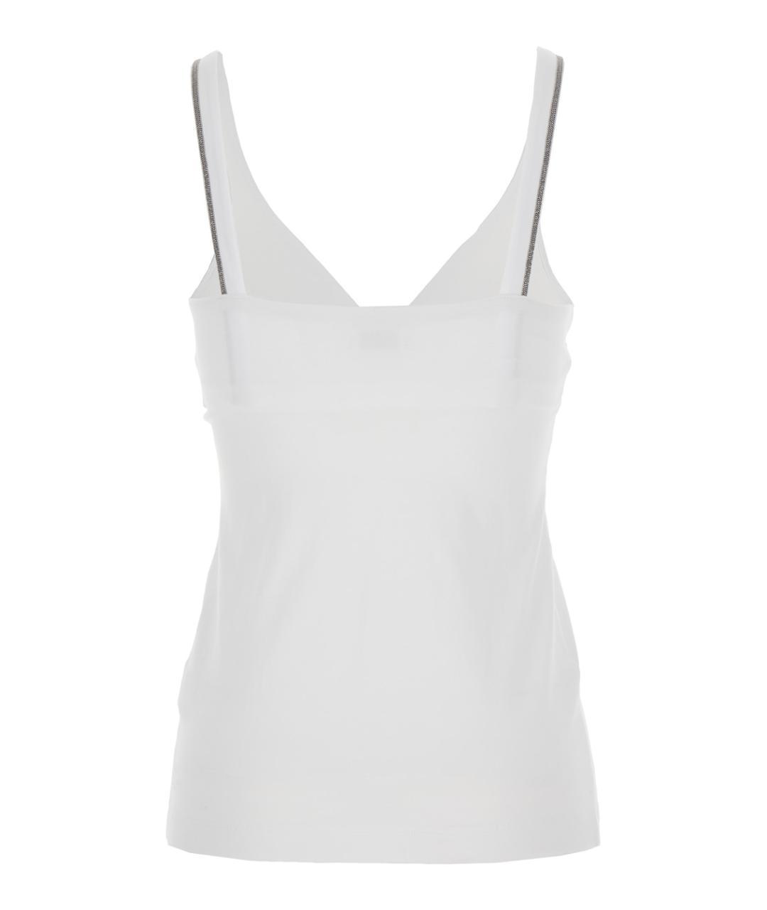 BRUNELLO CUCINELLI Белая майка, фото 2