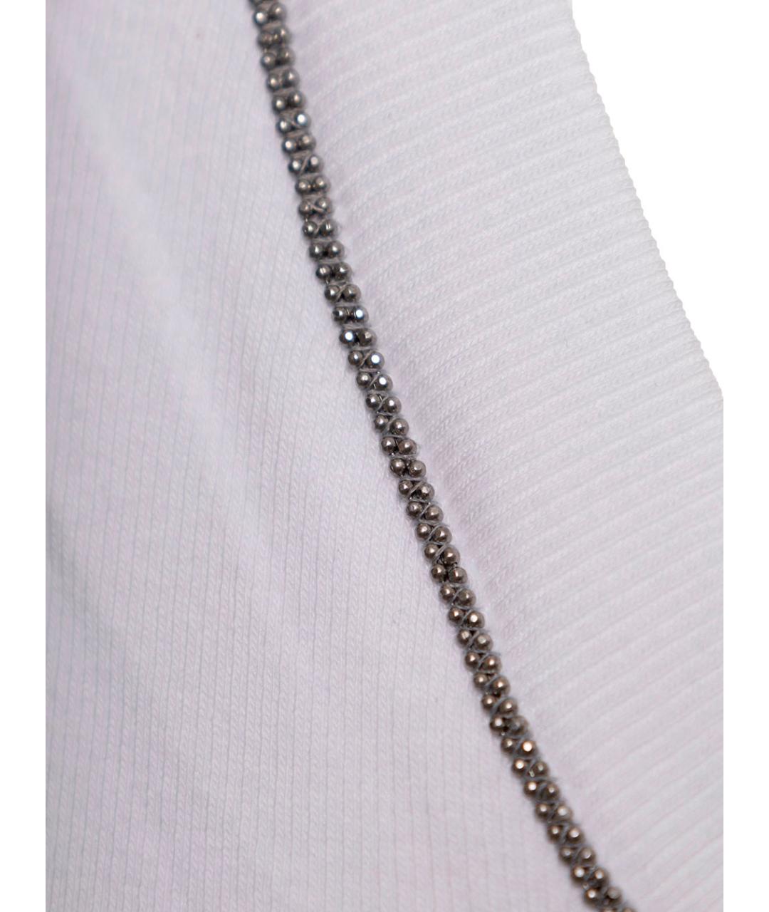 BRUNELLO CUCINELLI Белая майка, фото 3