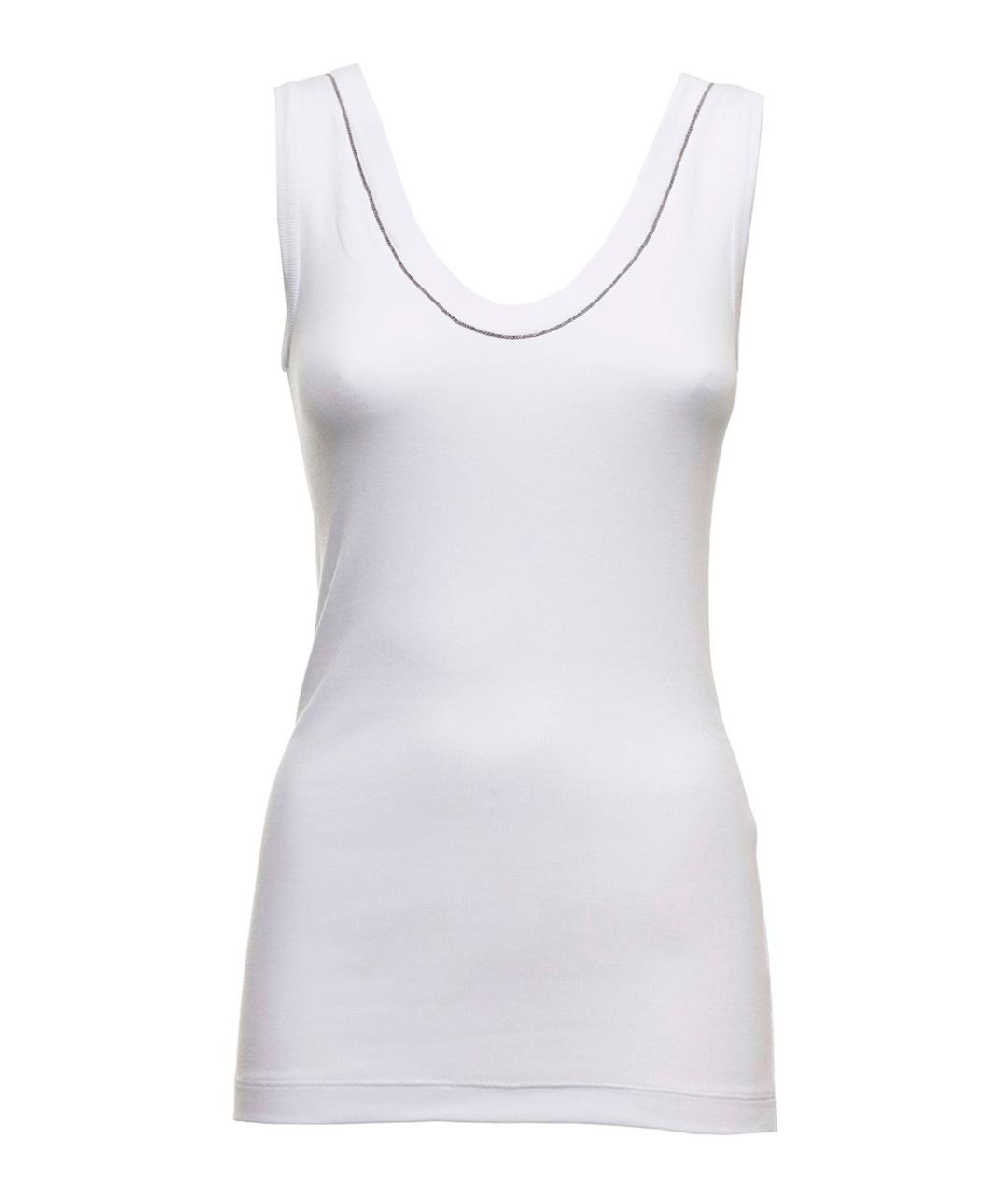 BRUNELLO CUCINELLI Белая майка, фото 1