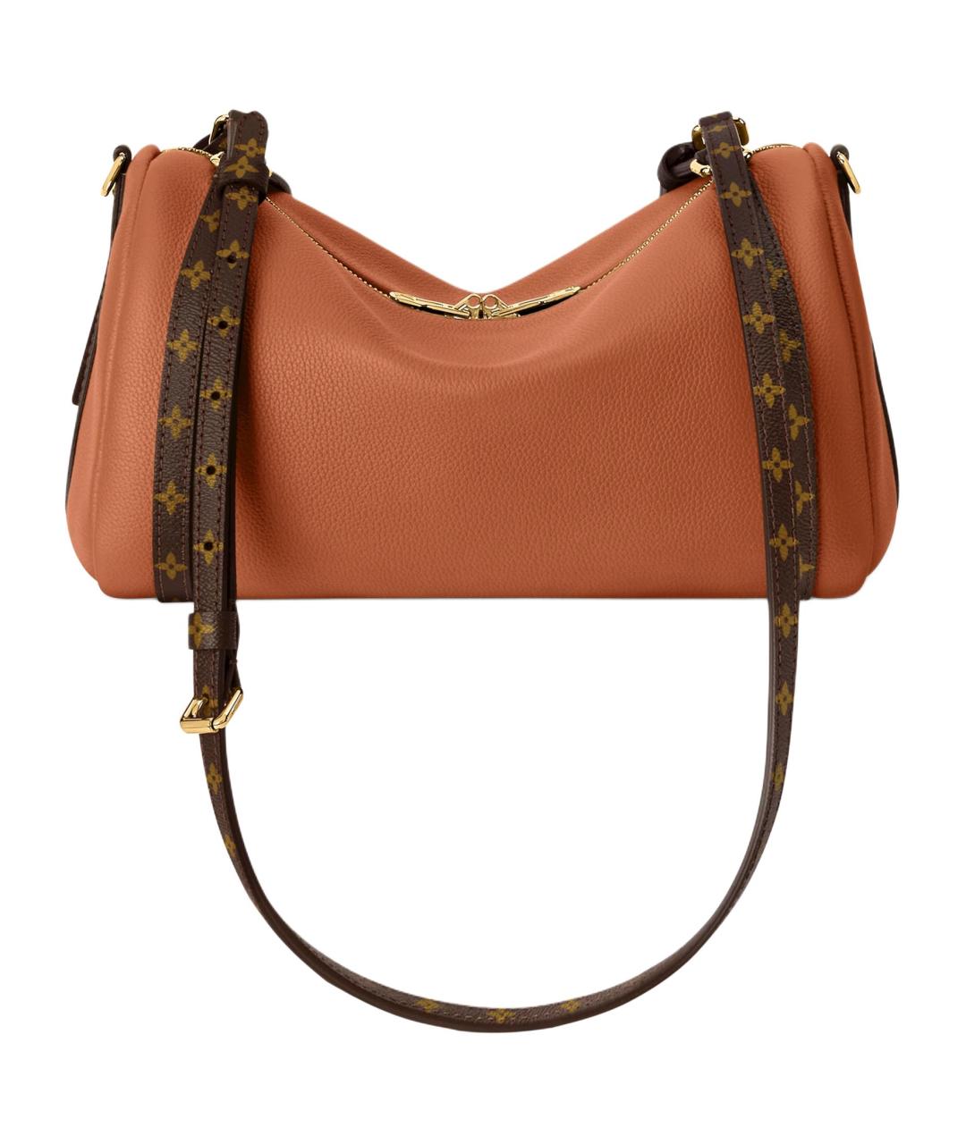 LOUIS VUITTON Коричневая кожаная сумка через плечо, фото 4