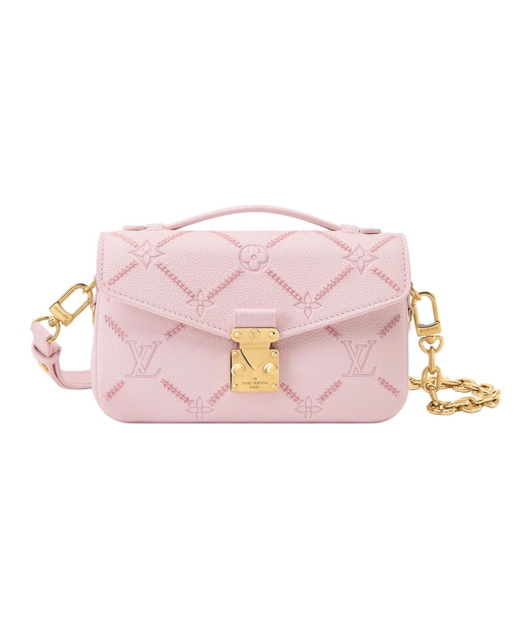 LOUIS VUITTON Розовая кожаная сумка через плечо, фото 1