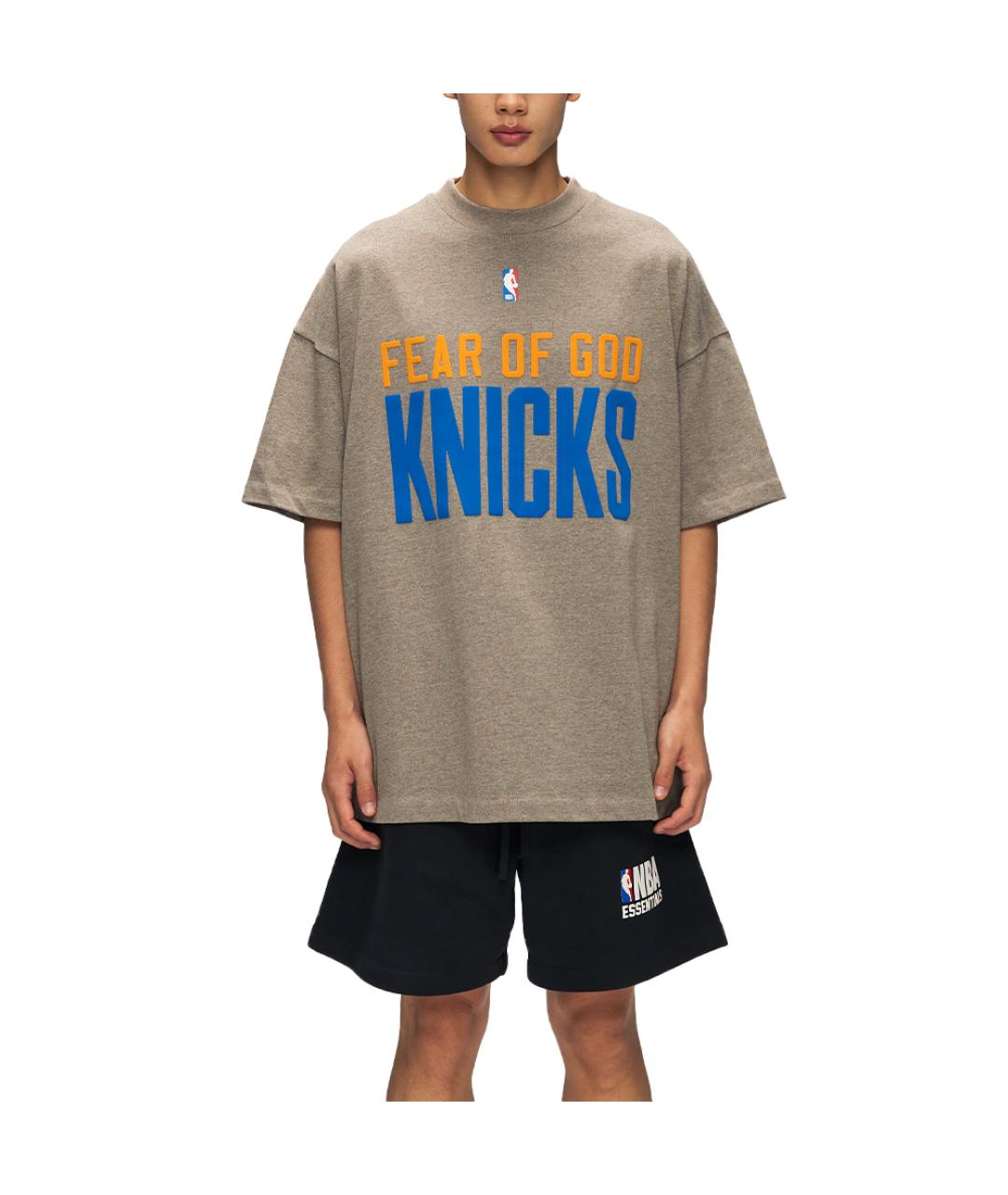 FEAR OF GOD ESSENTIALS Серая футболка, фото 3