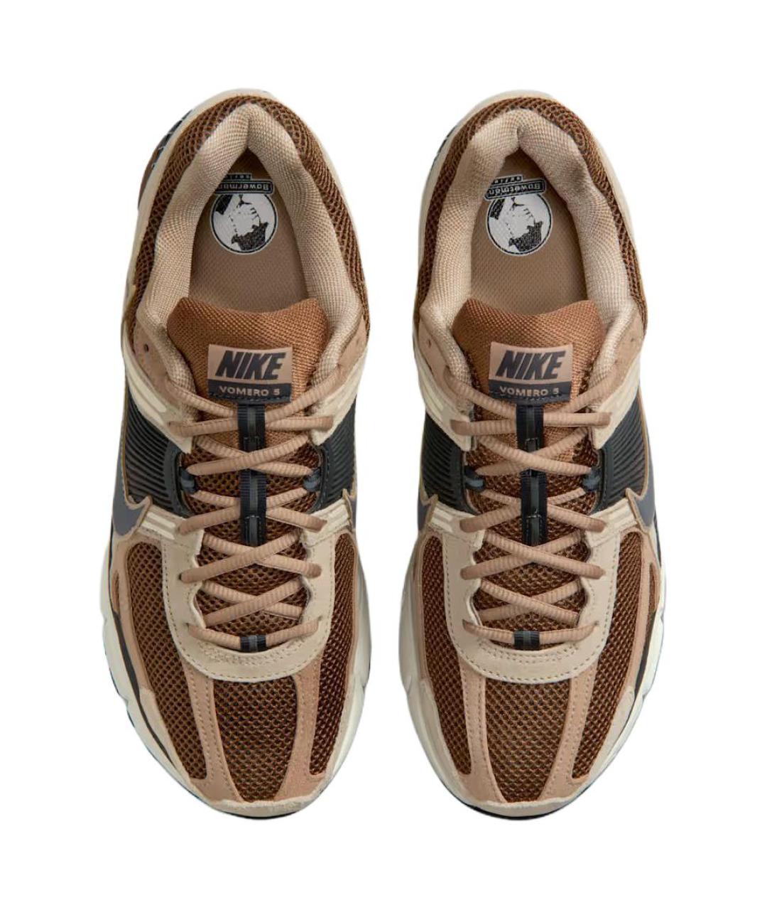 NIKE Коричневые низкие кроссовки / кеды, фото 5