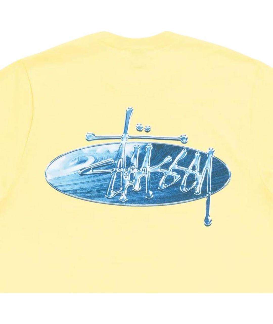 STUSSY Желтая футболка, фото 3