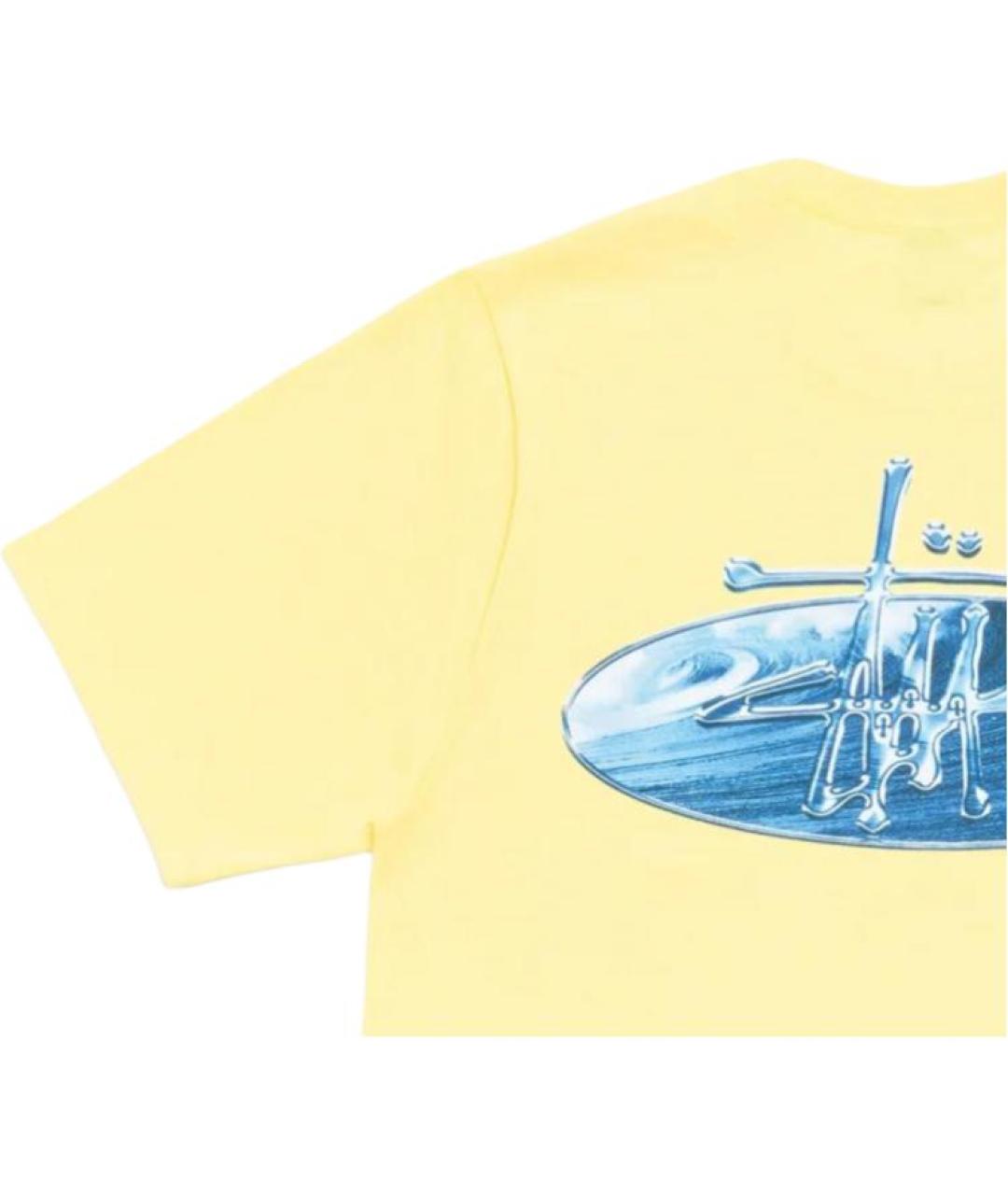 STUSSY Желтая футболка, фото 4