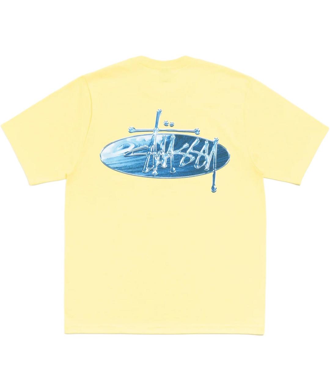STUSSY Желтая футболка, фото 2