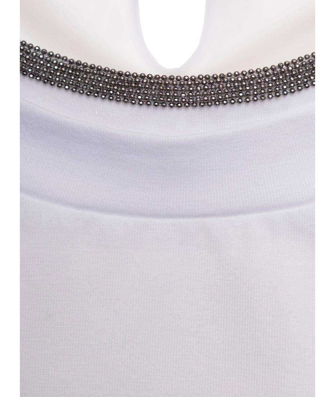 BRUNELLO CUCINELLI Белая футболка, фото 3