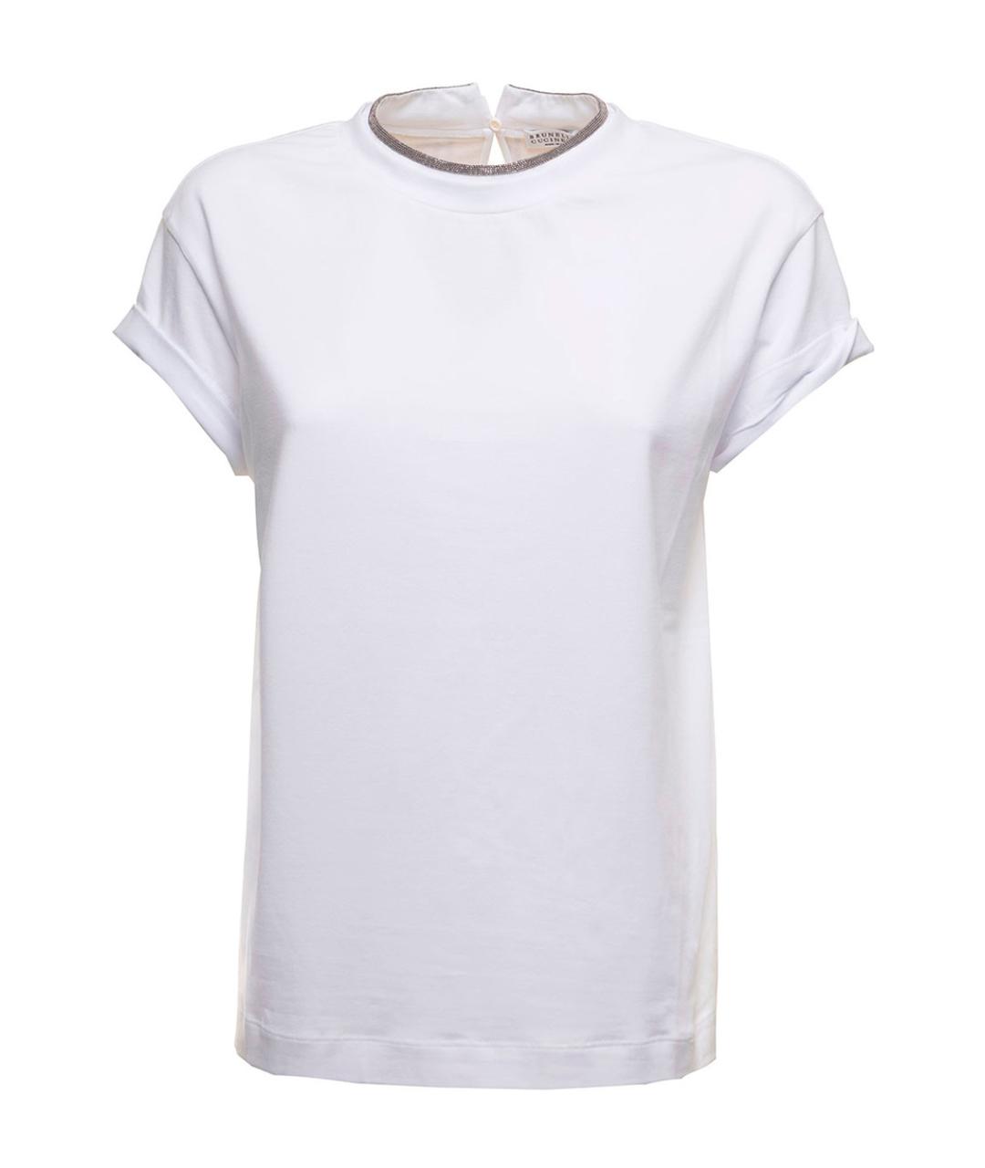 BRUNELLO CUCINELLI Белая футболка, фото 1