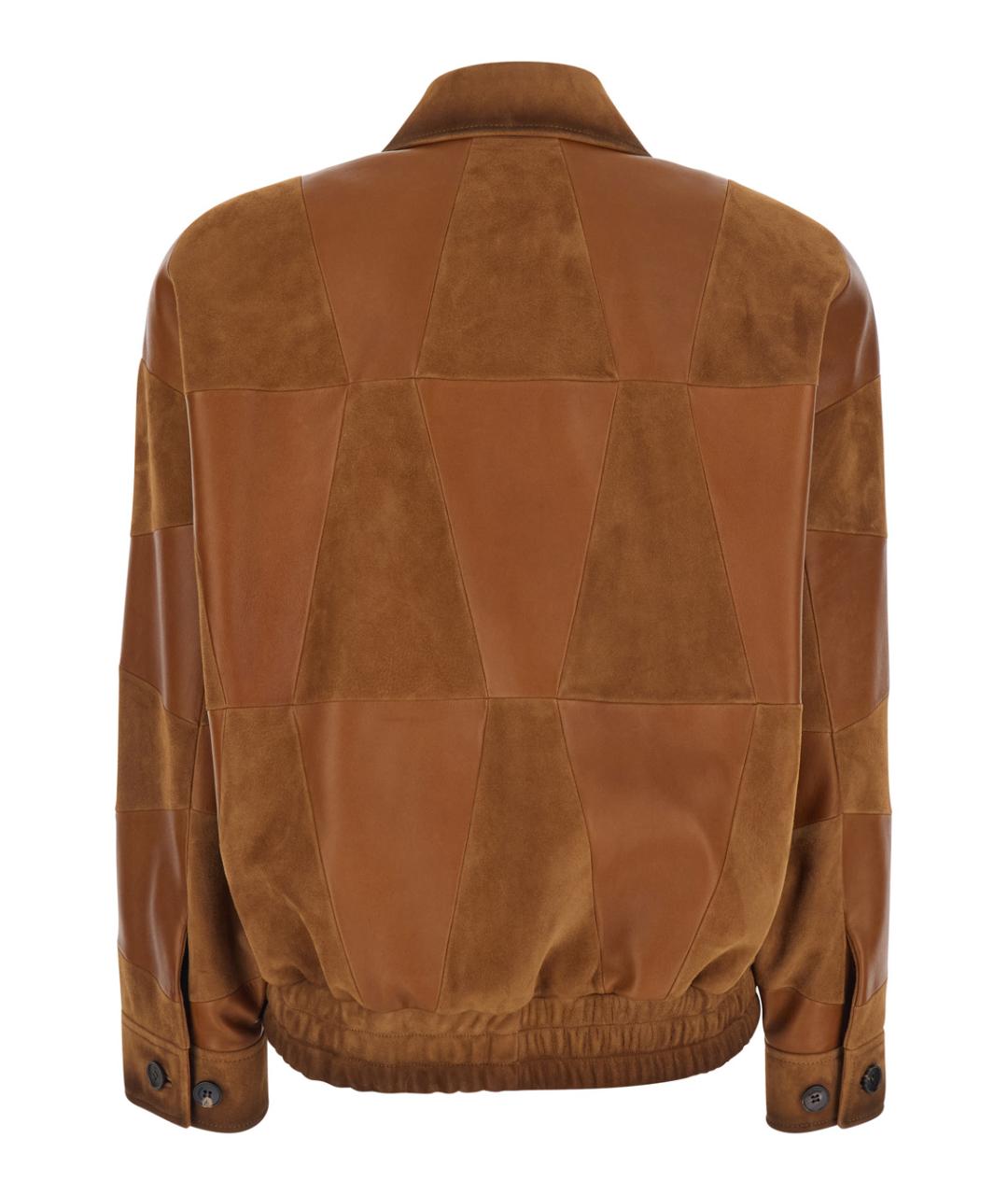 VERSACE Коричневая замшевая куртка, фото 2