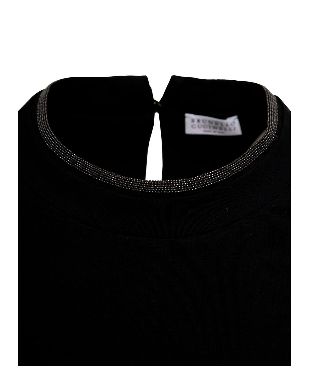 BRUNELLO CUCINELLI Черная футболка, фото 2