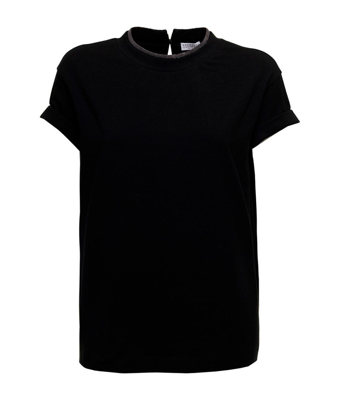 BRUNELLO CUCINELLI Черная футболка, фото 3