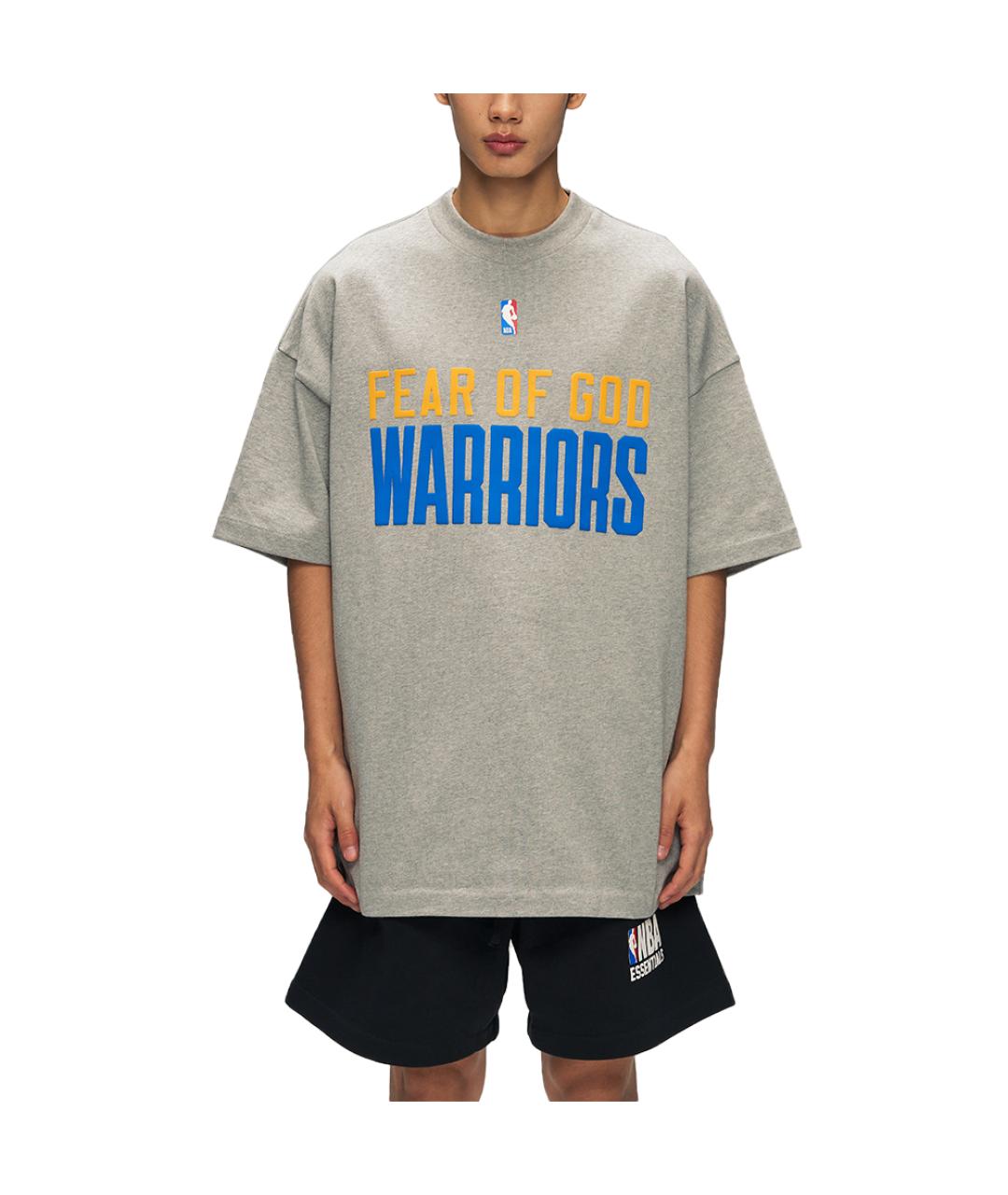 FEAR OF GOD ESSENTIALS Серая футболка, фото 3