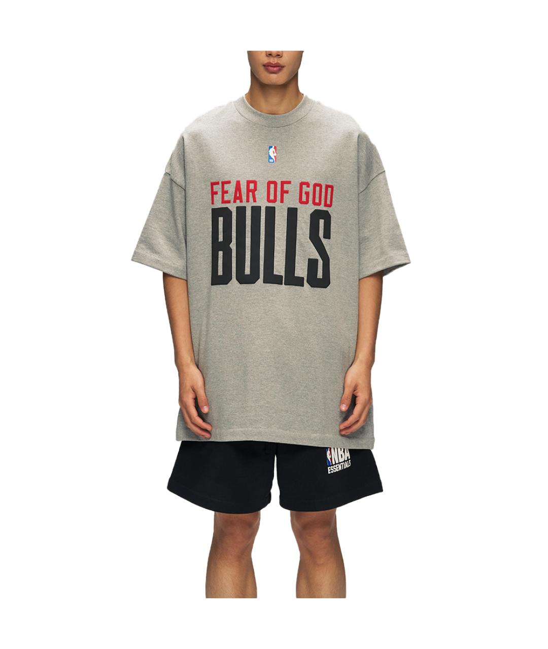 FEAR OF GOD ESSENTIALS Серая футболка, фото 3