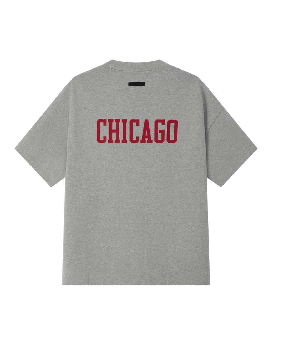 FEAR OF GOD ESSENTIALS Серая футболка, фото 2