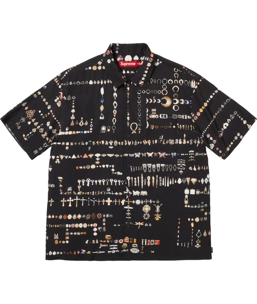 SUPREME Черная рубашка, фото 1