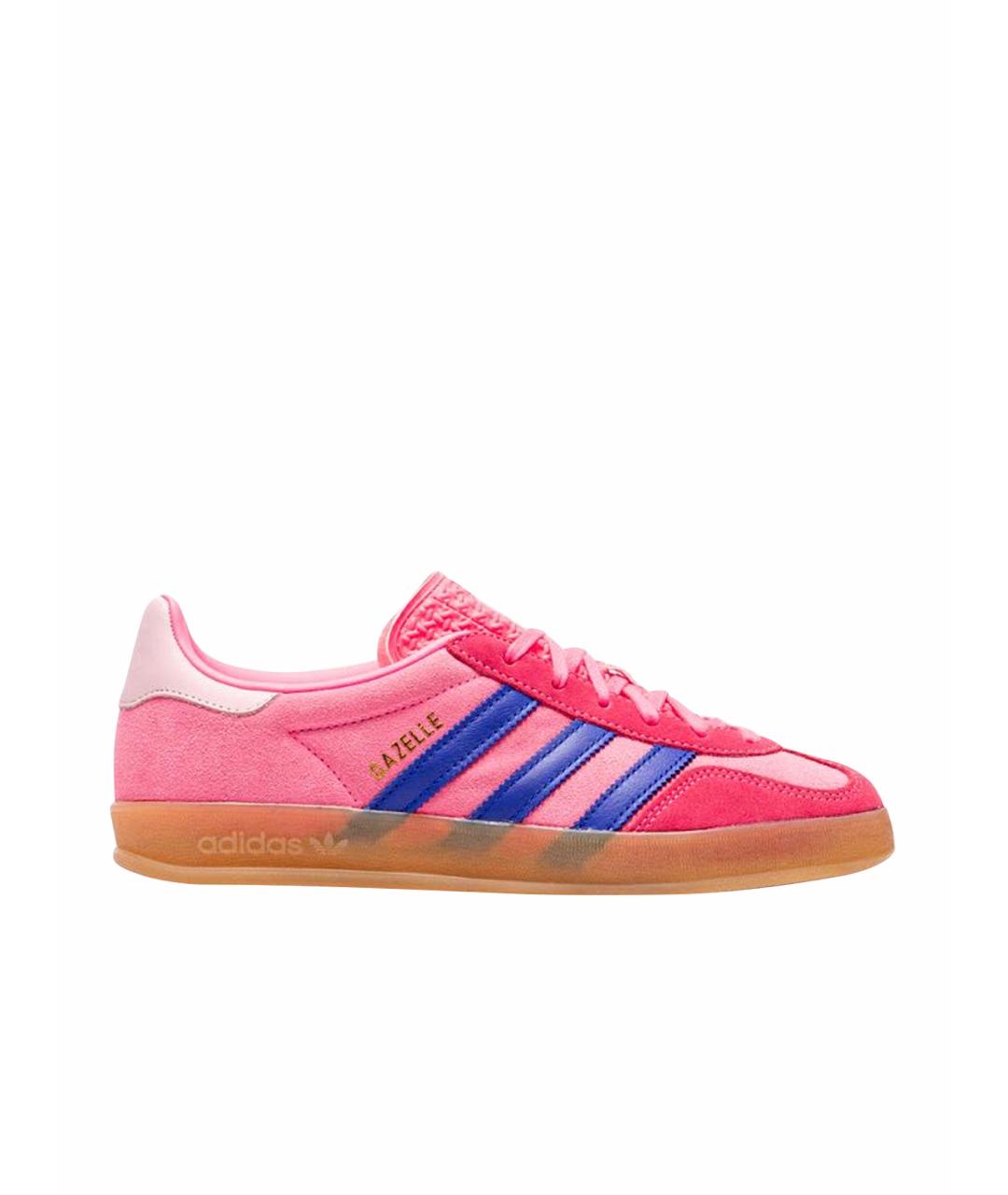 ADIDAS Розовые замшевые кеды, фото 1