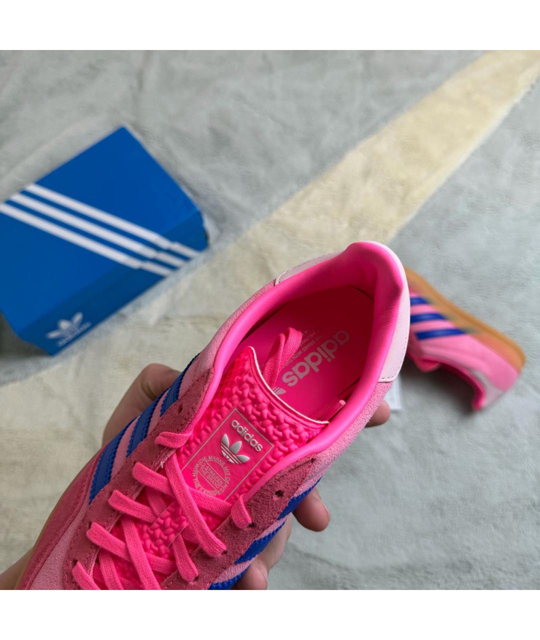 ADIDAS Розовые замшевые кеды, фото 7