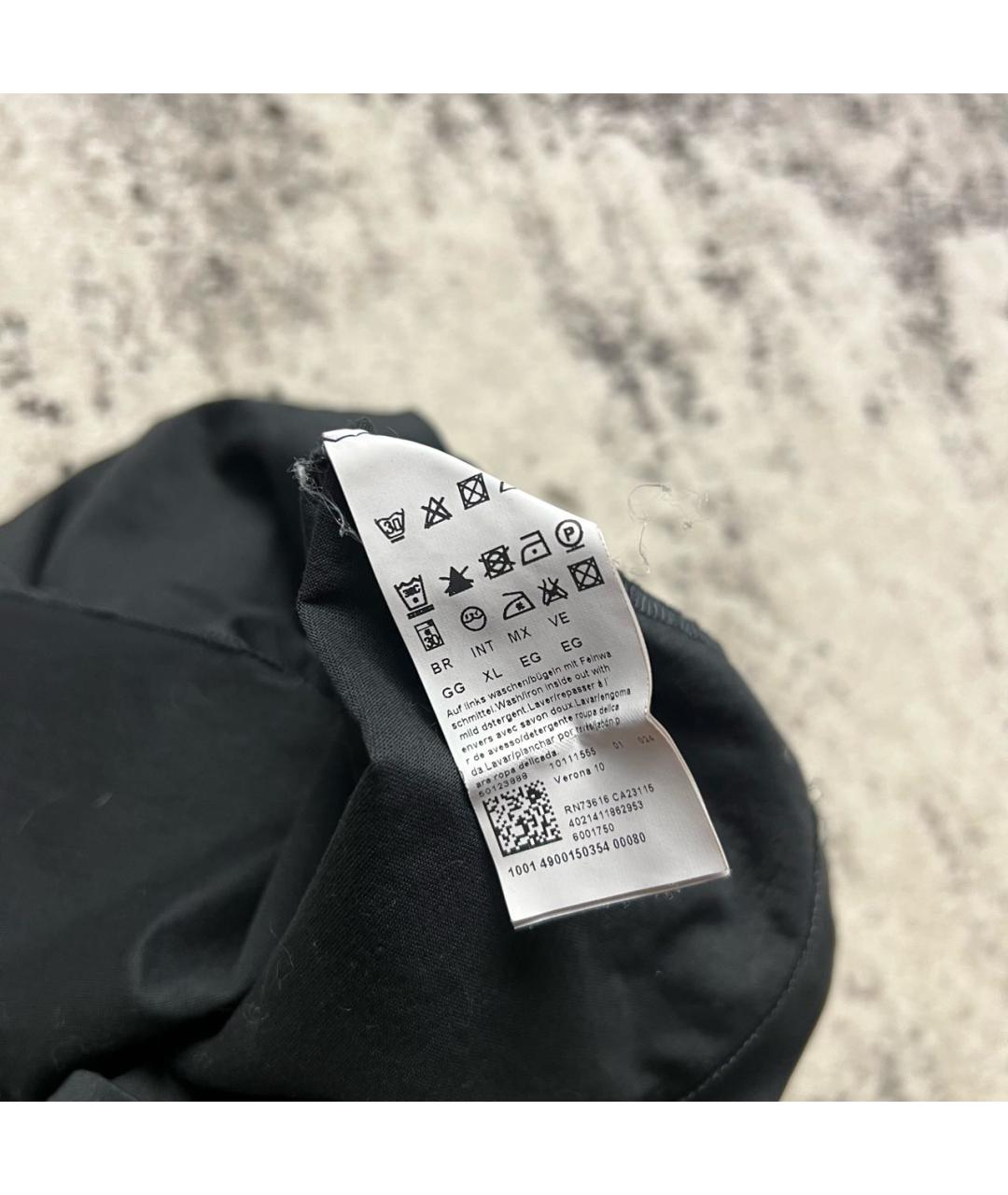 HUGO BOSS Антрацитовое хлопковое поло с коротким рукавом, фото 7