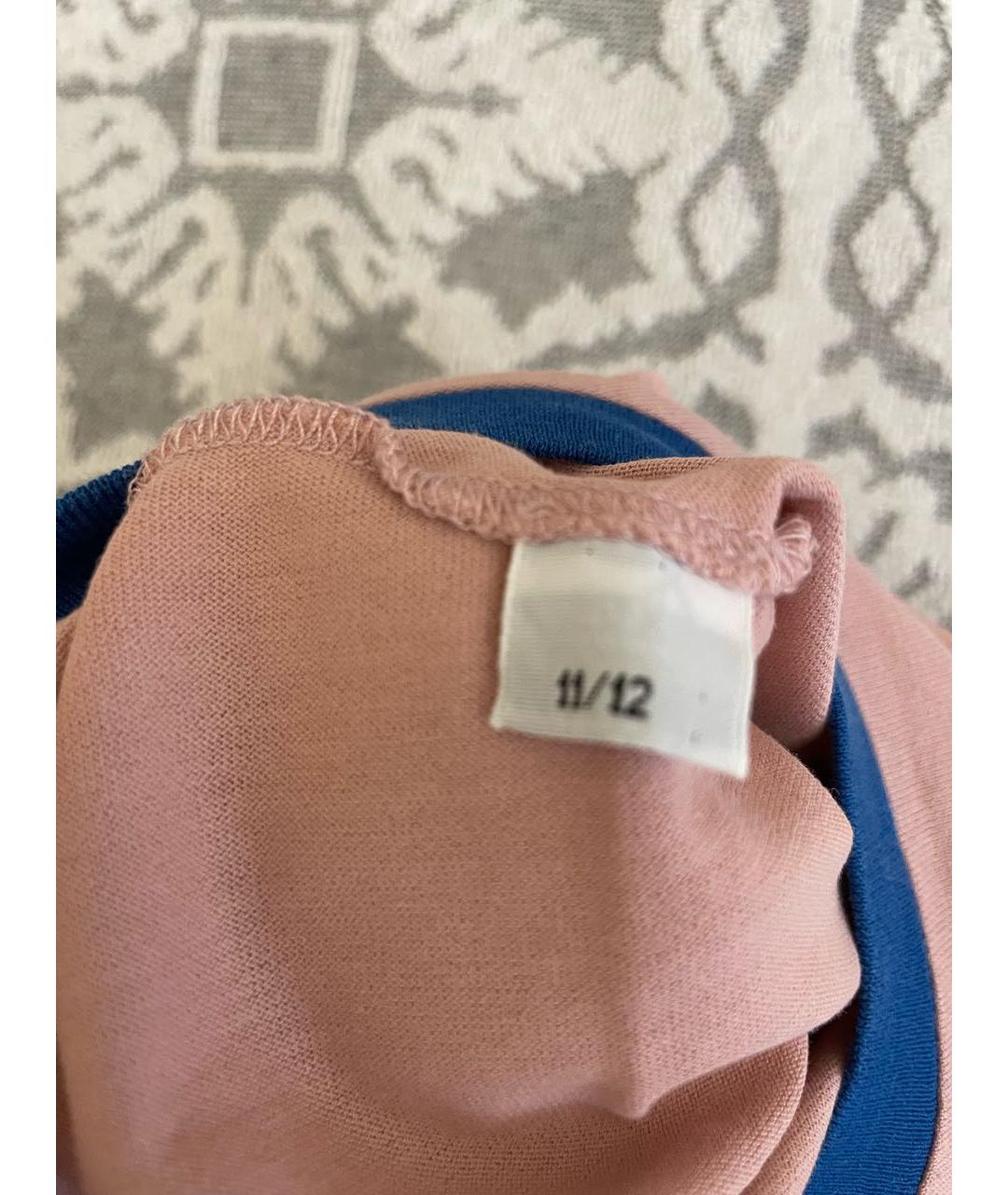 DOLCE&GABBANA Розовый хлопковый детская футболка / топ, фото 4