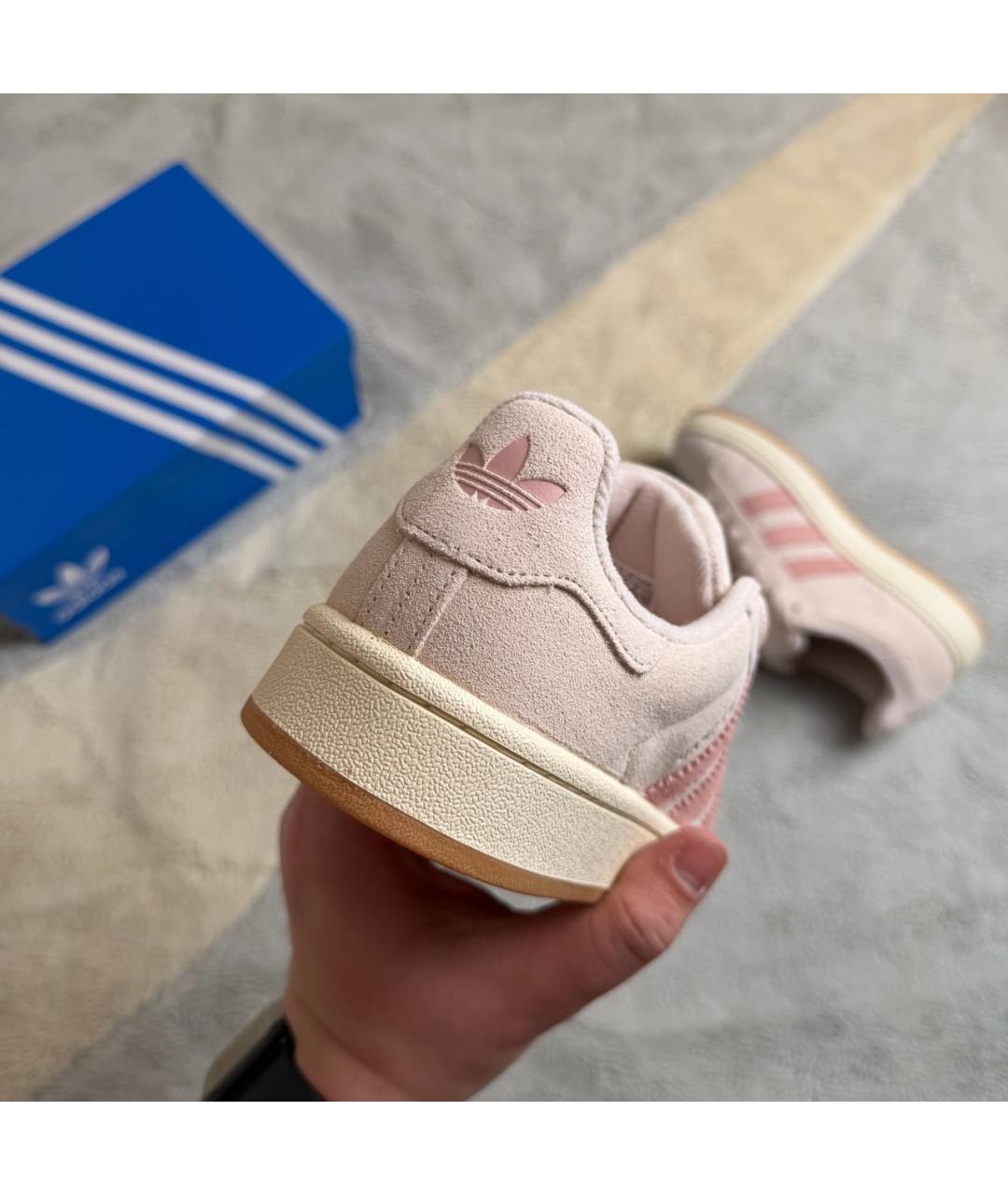 ADIDAS Коралловые замшевые кроссовки, фото 2