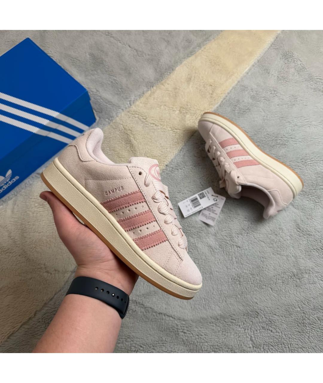 ADIDAS Коралловые замшевые кроссовки, фото 8