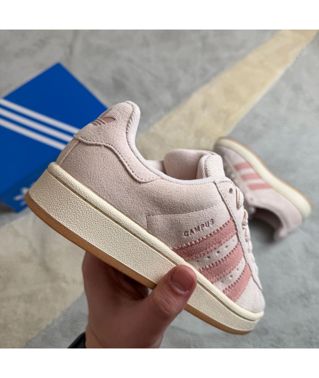 ADIDAS Коралловые замшевые кроссовки, фото 3