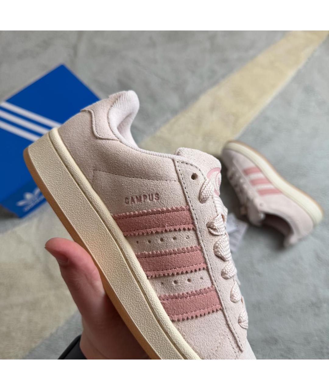 ADIDAS Коралловые замшевые кроссовки, фото 4