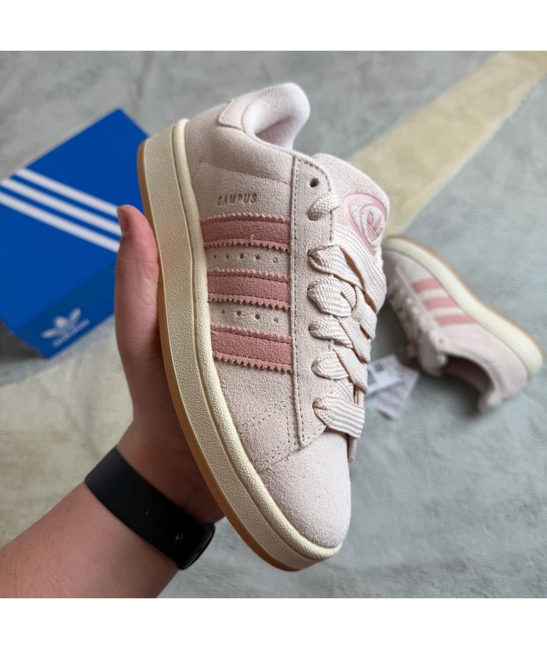 ADIDAS Коралловые замшевые кроссовки, фото 5