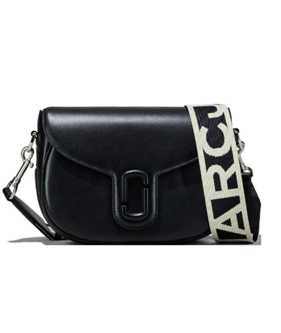 MARC JACOBS Черная кожаная сумка через плечо, фото 5