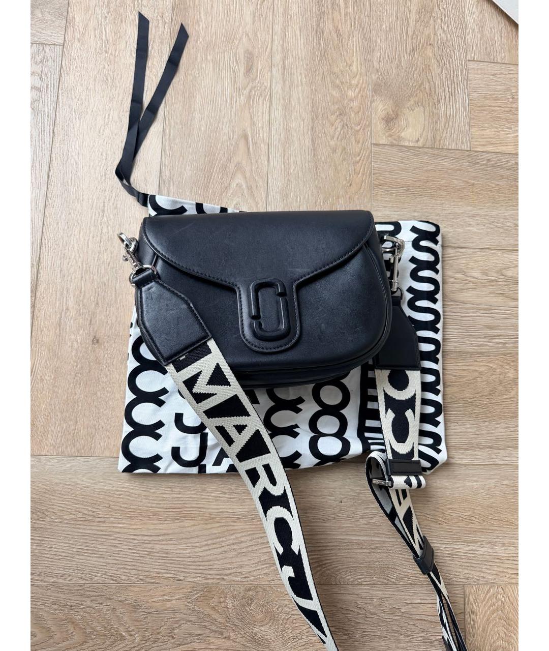 MARC JACOBS Черная кожаная сумка через плечо, фото 3