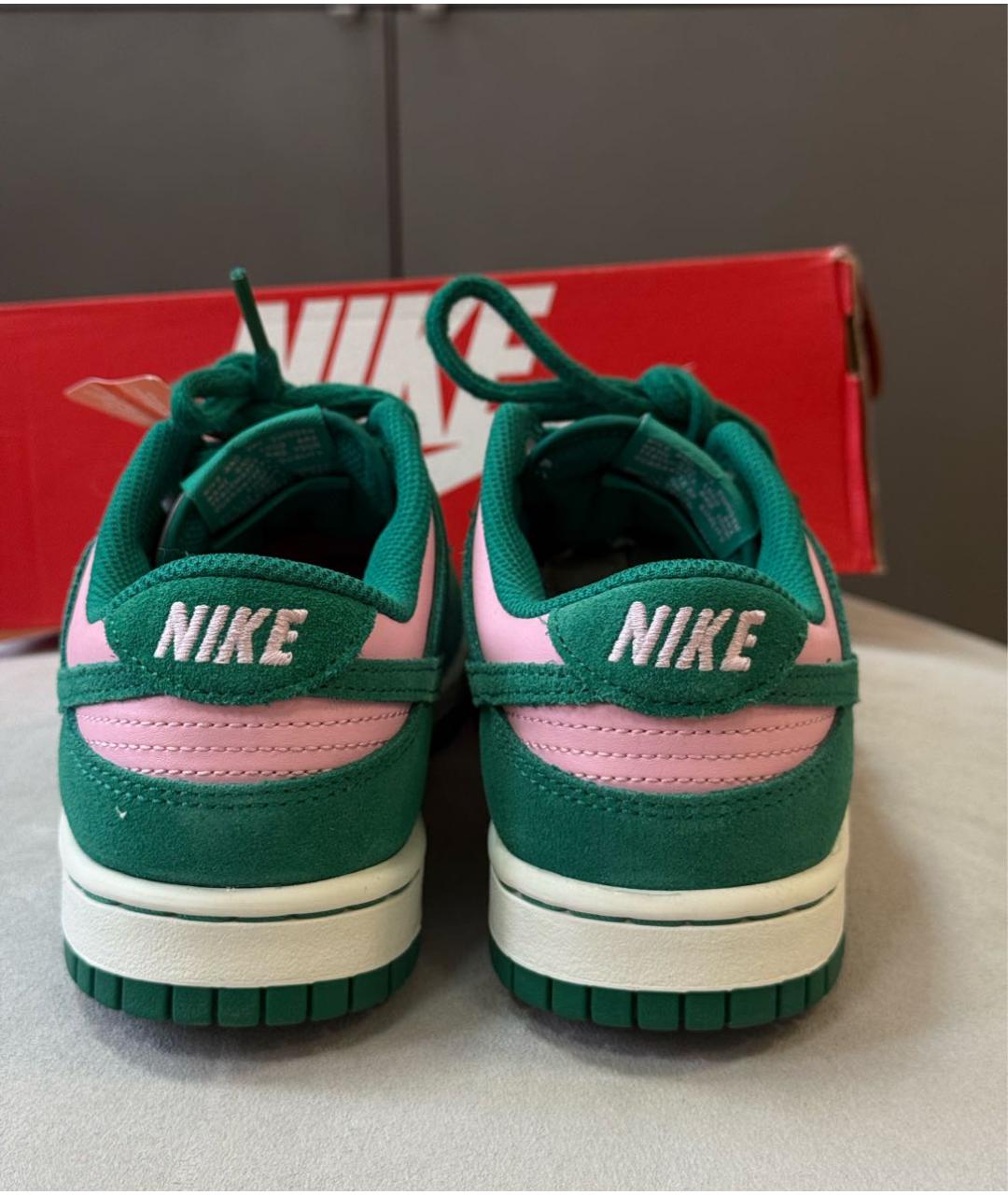 NIKE Зеленые замшевые кеды, фото 4