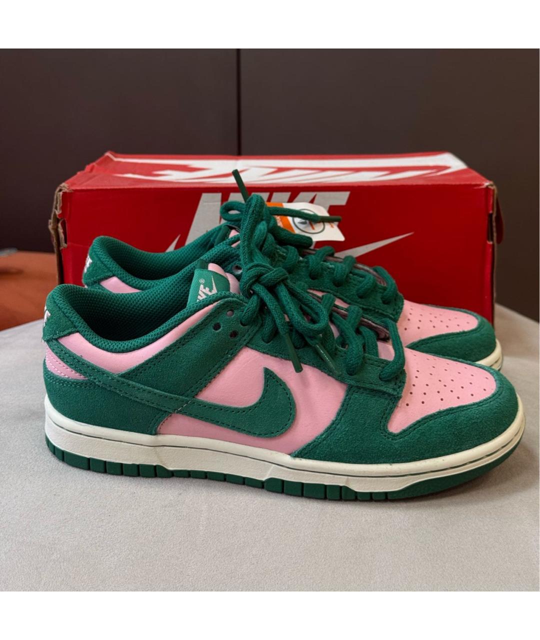 NIKE Зеленые замшевые кеды, фото 5