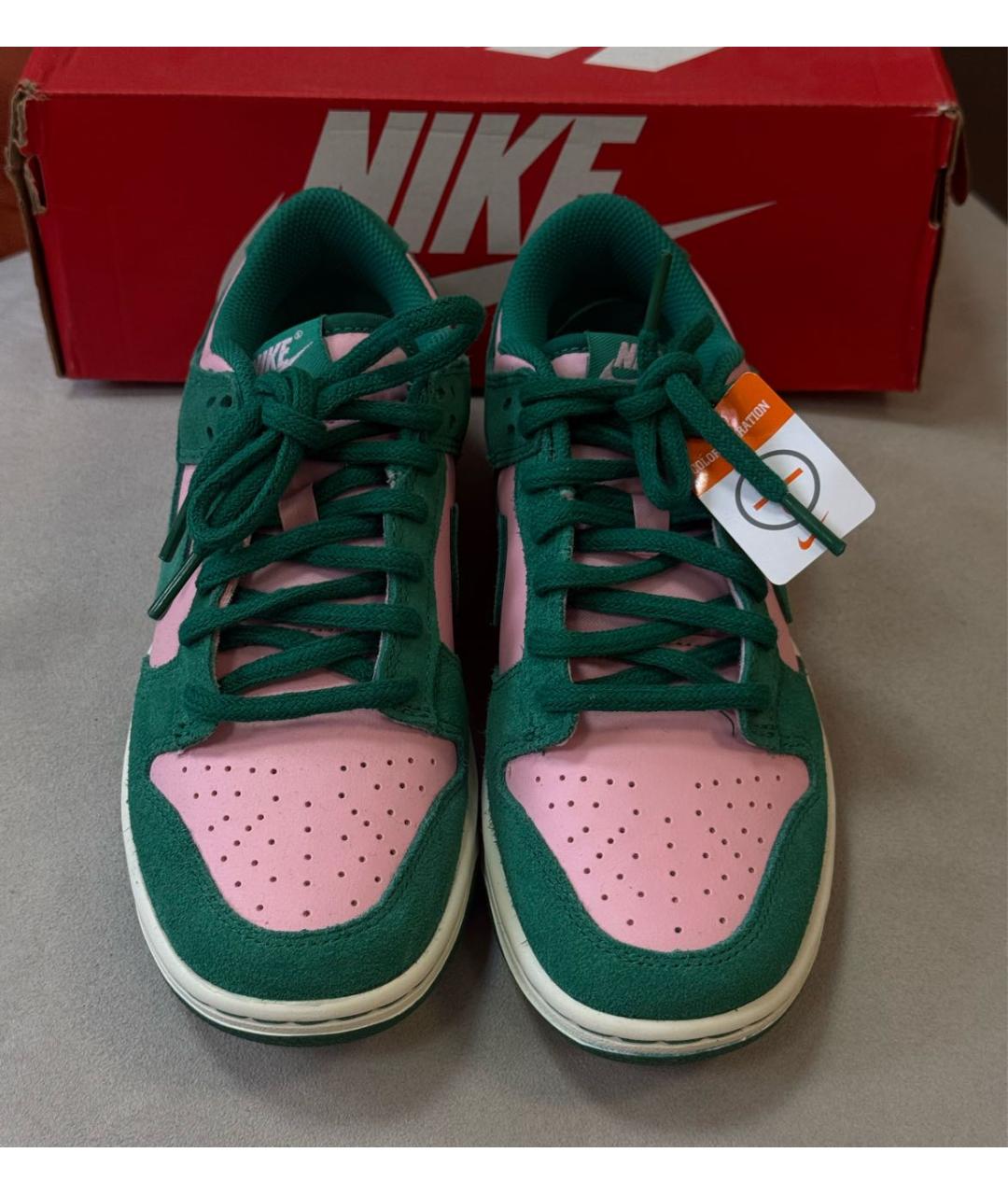 NIKE Зеленые замшевые кеды, фото 2