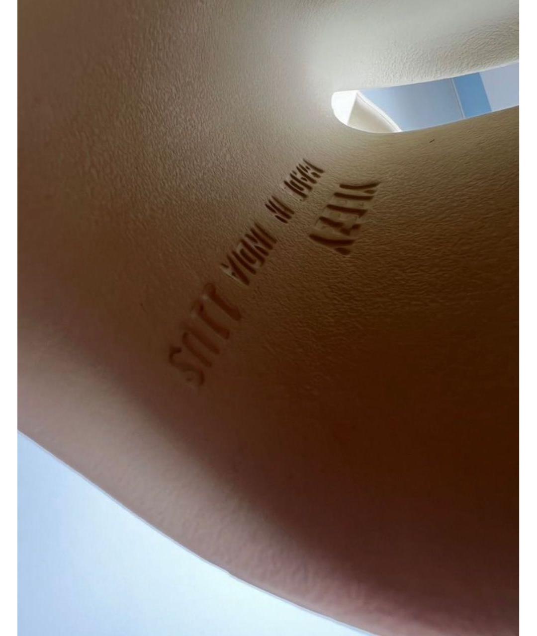 ADIDAS YEEZY Бежевые резиновые шлепанцы, фото 8