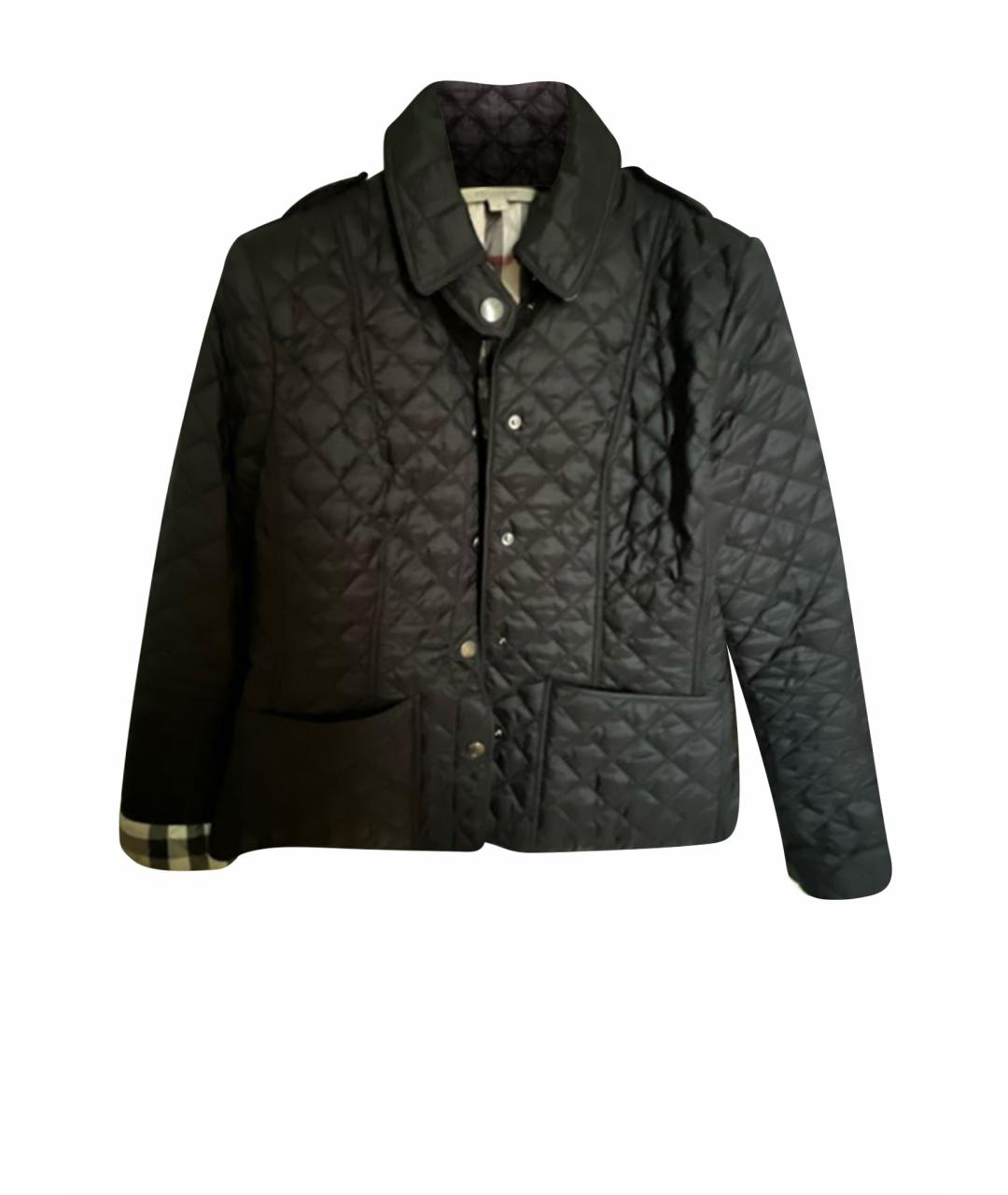 BURBERRY Черная полиэстеровая куртка, фото 1