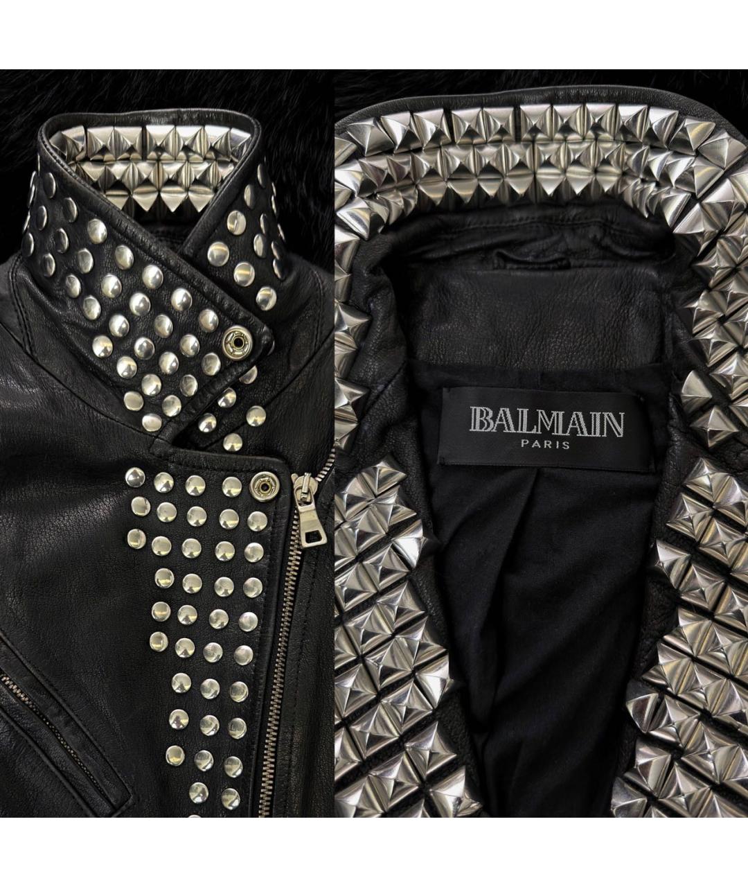 BALMAIN Кожаная куртка, фото 6