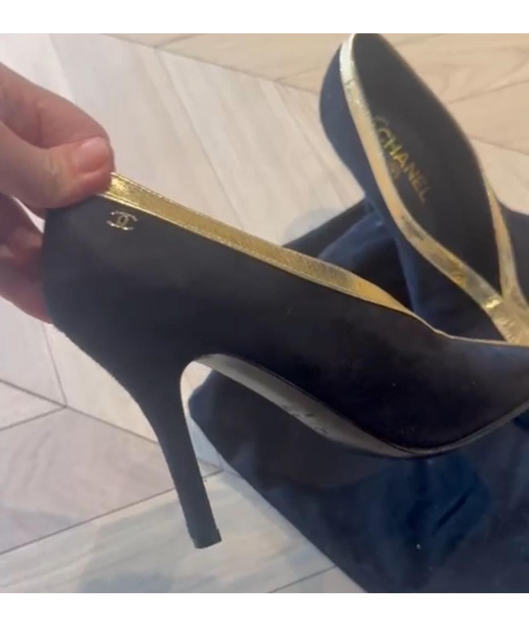 CHANEL Черные туфли, фото 3