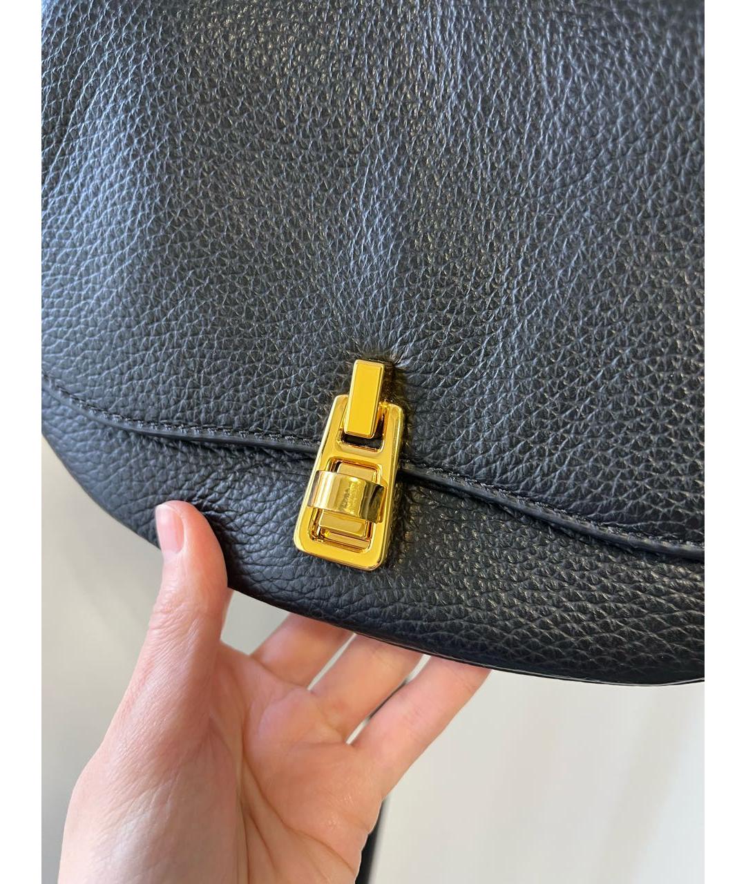 COCCINELLE Черная кожаная сумка через плечо, фото 7