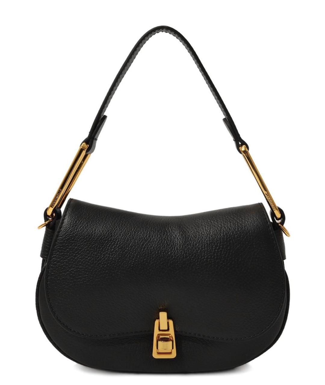 COCCINELLE Черная кожаная сумка через плечо, фото 9